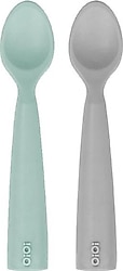 OİOİ Nam Nam River Green-Powder Grey 2'li Silikon Kaşık