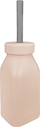 OİOİ Silikon Şişe + Pipet Bubble Beige-Powder Grey