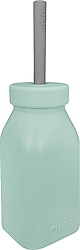 OİOİ Silikon Şişe + Pipet River Green-Powder Grey