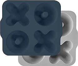 OİOİ Xoxo Deep Blue-Powder Grey 2'li Kek Kalıbı