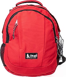 Okapi OKP-125 Çift Bölmeli Kırmızı Okul Sırt Çantası