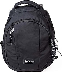Okapi OKP-125 Çift Bölmeli Siyah Okul Sırt Çantası