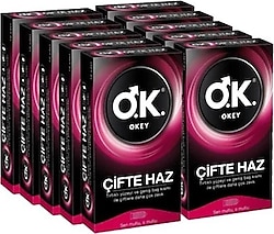 Okey Çifte Haz 10'lu 10 Adet Prezervatif