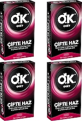 Okey Çifte Haz 10'lu 4 Adet Prezervatif