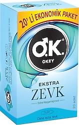 Okey Ekstra Zevk 20'li Prezervatif