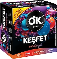 Okey Keşfet 45'li Prezervatif
