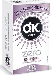 Okey Zero Extreme 20'lu 3 Adet Prezervatif