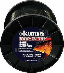 Okuma Carp 1200 m 0.34 mm 7.73 kg Monofilament Misina