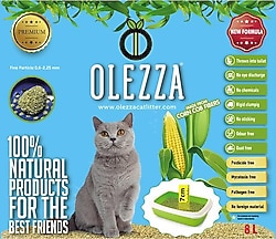 Olezza 8 lt Mısır Koçanı Kedi Kumu