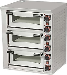 Omake FPZ01.E31.0503.U50 52x52 Üç Katlı Pizza Fırını