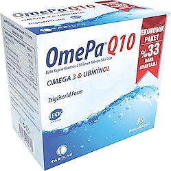OmePa Q10 Omega 3 Ubiquinol 90 Kapsül