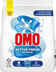 Omo Active Fresh Beyazlar için 4.5 kg Toz Deterjan