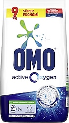 Omo Active Oxygen Beyazlar için 9 kg Toz Deterjan