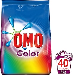 Omo Color 40 Yıkama 6 kg Renkliler için Toz Çamaşır Deterjanı