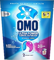 Omo Ultra Power Kapsül Çamaşır Deterjanı 26'lı