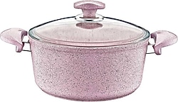 OMS 3110 Pembe 20 cm Derin Granit Tencere