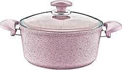 OMS 3110 Pembe 28 cm Derin Granit Tencere