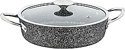 OMS 3316 Siyah 30 cm Granit Karnıyarık Tenceresi