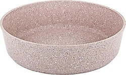 OMS 3411 Yuvarlak Sütlü Kahve 28 cm Granit Fırın Tepsisi