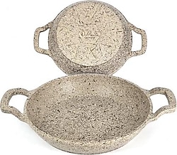 OMS 3728 2'li 16-20 cm Granit Döküm Sahan Seti