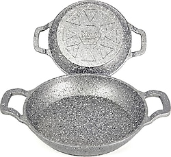OMS 3729 18-20 cm 2'li Granit Döküm Sahan Seti
