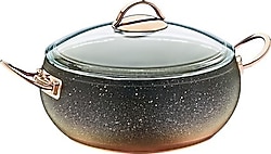 OMS Küre 3141 Bakır 22 cm Derin Granit Tencere