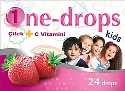 One Drops Kids Çilek C Vitaminli 24'lü Pastil