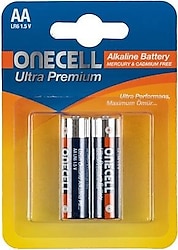 Onecell Ultra Premium 2'li Alkalin AA Kalem Pil
