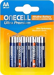 Onecell Ultra Premium 4'lü Alkalin AA Kalem Pil