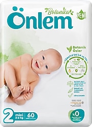 Önlem Botanika 2 Numara Mini 60'lı Bebek Bezi