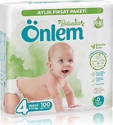 Önlem Botanika 4 Numara Maxi 100'lü Bebek Bezi