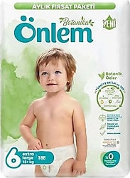 Önlem Botanika 6 Numara Extra Large 62'li 3 Adet Bebek Bezi