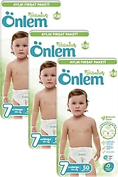 Önlem Botanika 7 Numara XX Large 50'li 3 Adet Bebek Bezi
