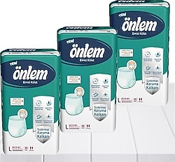 Önlem Emici Külot Büyük Boy L 30'lu 3 Adet Hasta Bezi