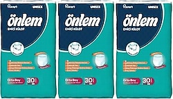Önlem Emici Külot Orta Boy M 30'lu 3 Adet Hasta Bezi