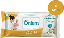 Önlem Papatyalı 90 Yaprak 6'lı Paket Islak Mendil