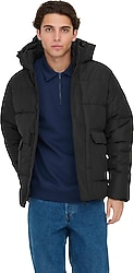 Only & Sons Carl 22025825 Kapüşonlu Erkek Şişme Mont