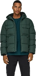 Only & Sons Elijah 22029661 Kapüşonlu Yeşil Erkek Şişme Mont