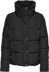 Only 15196546 Puffer Siyah Kadın Mont