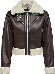 Only Betty Faux Suede Bonded Aviator Kürklü Kadın Mont