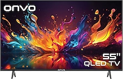 Onvo 55OVF5000AQ Frameless 4K Ultra HD 55" 140 Ekran Uydu Alıcılı Google Smart QLED TV