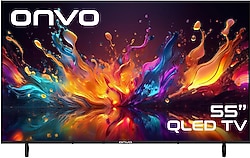 Onvo 55VQ90F3UA 4K Ultra HD 55" 140 Ekran Uydu Alıcılı Google Smart QLED TV