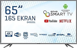 Onvo OV65351 4K Ultra HD 65" 165 Ekran Uydu Alıcılı Android Smart LED TV