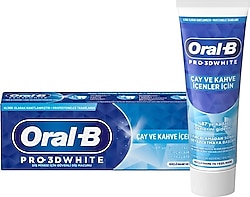 Oral-B 3D White Çay ve Kahve İçenler için 75 ml Diş Macunu