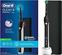 Oral-B Clean & Protect Siyah Şarjlı Diş Fırçası