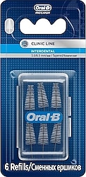 Oral-B Clinic Line Interdental 3.0 - 6.5 mm 6'lı Arayüz Fırçası Yedeği