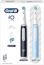 Oral-B iO 3 Duo Edition Matt Black ve Ice Blue 2 Adet Şarjlı Diş Fırçası