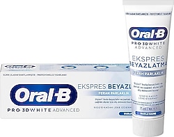 Oral-B Pro 3D White Advanced Ekspres Beyazlatma Ferah Parlaklık 75 ml Diş Macunu
