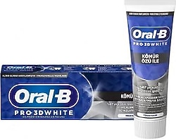 Oral-B Pro 3D White Kömür Özlü 75 ml Diş Macunu