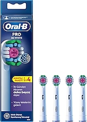 Oral-B Pro 3D White X-Filament 4'lü Diş Fırçası Başlığı